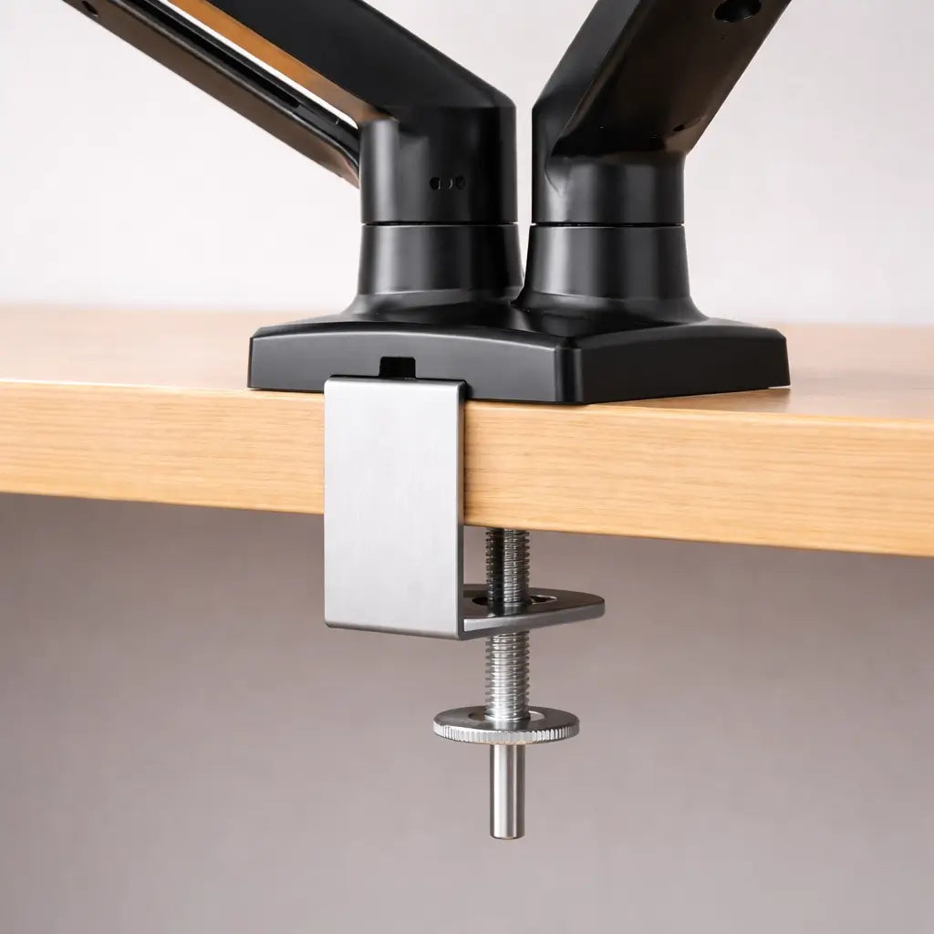 Double support écran - Fixation bureau