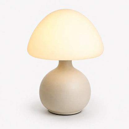 Lampe champignon verre opale | Bulla